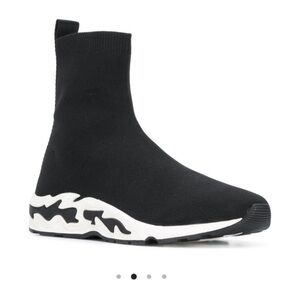 Sandro‎ Black Flame Sock Sneakers Size 39